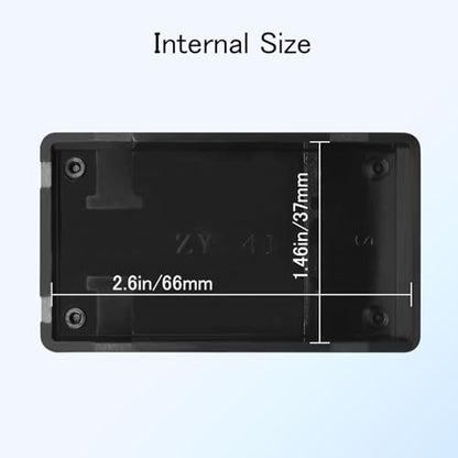 Project Box 8 Pieces Electrical Box Small Junction Box ABS Plastic Enclosure Power Electronic Case Black 2.76" x 1.65" x 0.91"(70 x 42 x 23mm) - color: Black, size: 2.76" x 1.65" x 0.91"