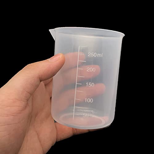 9 Pack Plastic Beakers, 300ml/10.1oz Epoxy Mixing Cups