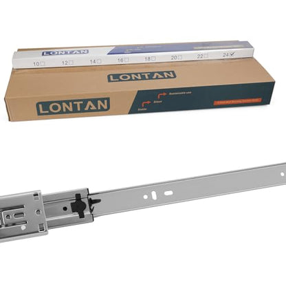 LONTAN 6 Pairs 16 Inch Soft Close Drawer Slides Heavy Duty 100lb Capacity - size: 16 Inch