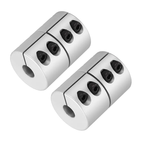 MECCANIXITY 2 Pcs 10 to 10mm Shaft Coupling 45mm Length 32 Diameter Clamp Shaft Coupler Aluminum Alloy Joint Connector Stepper Motor Coupler for 3D Printer CNC Machine DIY Encoder - size: 10 to 10mm