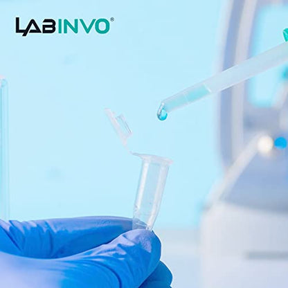 1.5ml Sterile Microcentrifuge Tubes with Safe-Lock Cap, Pack of 500, Max.RCF15000×G Conical Bottom Centrifuge Tubes, PP Material, Molded Graduation 10.6x39.5mm, IN-MT15A - style: 1.5mL,500PCS,Sterile