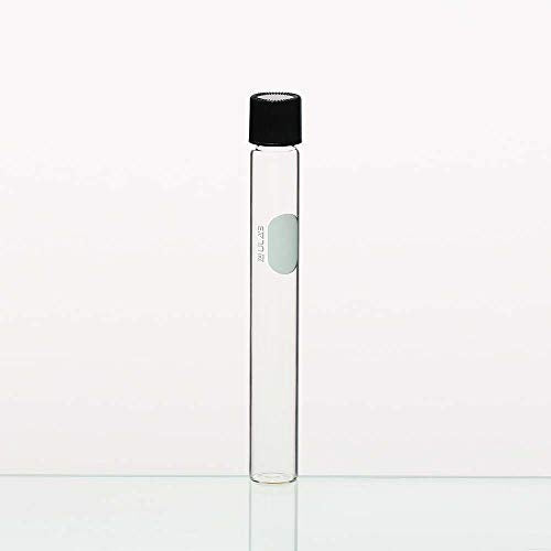 ULAB Test Tubes with Black Screw Caps, Vol.15ml, Dia.16x150mm with Marking Area, Test Tubes Shot Glasses, Borosilicate Glass Material, Pack of 20, UTT1013 - style: Vol.15ml with Bakelite Screw Caps, 20pcs
