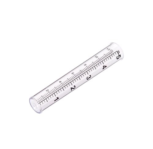 5" Plastic Rain Gauge Replacement Tube for Outdoor Garden Yard Home (Set of 4) - color: Set of 4