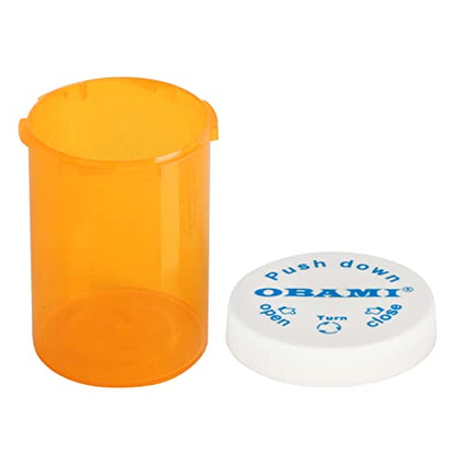 Plastic Medicine Pill Bottles with Child Resistant Caps - Push Down and Turn - Prescription Vial, Medicine Container, Pill Cases Dispenser Organizers (12pcs, 20 Dram) - size: 20 Dram