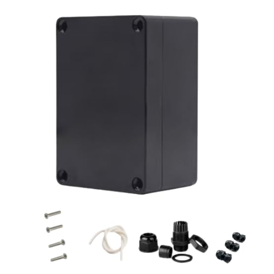 Project Box for Electronics - 2PCS Electrical Enclosure, Junction Box ABS Plastic Dustproof Waterproof IP65, with 4PCS M16 Cable Glands Black (3.94x2.68x1.97 inch(100x 68 x50 mm) - size: 3.94x2.68x1.97 inch(100x 68 x50 mm) 2PCS