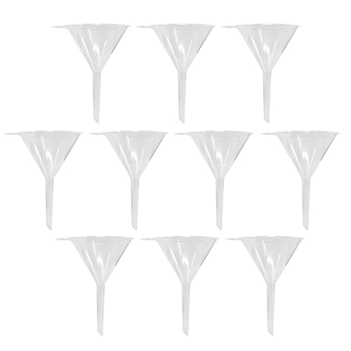 Eisco Filter Funnels, 3", Acid and Alkali Resistant, Bottle Funnel, 10 Pack