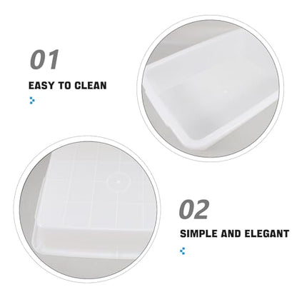 BESPORTBLE Laboratory Tray Spill Containment Lab Sample Tray Clear Plastic for Experiments for Organizing and Storage 13.77 X 9.84 X 3.07 in 1 Pack
