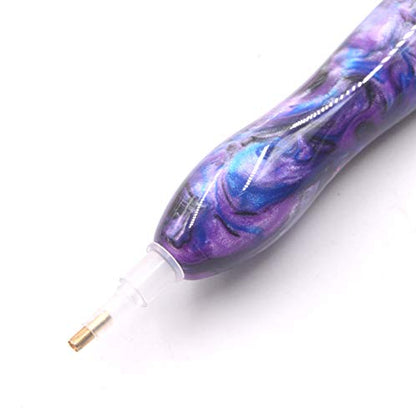 Praise V Do Purple Diamond Painting Art Drill DotAccessories Tools Pen, Rhinestone Gem Picker Tool for Diamond Art Painting, Nail Art, Bead Dot Art - color: Forest Purple
