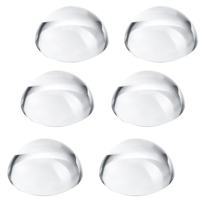 6Pack 1.6inch Crystal Dome Magnifying Paperweight for Outdoor Events - color: 6pcs