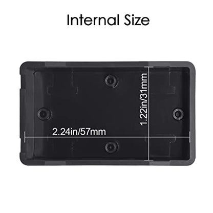 LeMotech 5Pcs ABS Plastic Electrical Project Case Power Junction Box, Project Box Black 2.4 x 1.4 x 1.0 inch (61 x 36 x 25 mm) - size: 2.4" x 1.4" x 1.0"(5pc)