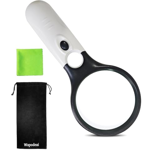 Wapodeai 3X 45X High Magnification, Suitable for Reading - color: Black&white