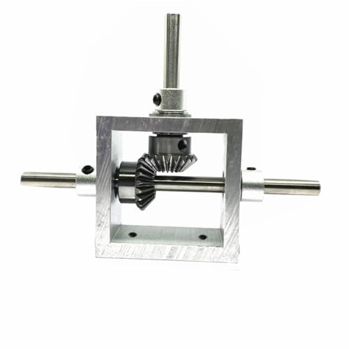 1:1 Right Angle Bevel Gearbox 1 Module 20 Teeth 90° Angle Drive Steering Gear Device Simple Mechanical DIY Module with 8mm Shaft - size: 8 mm shaft, style: 1 output shaft