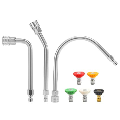 Pressure Washer Extension Wand-30°, 90°, 120° Gutter Cleaner Wand