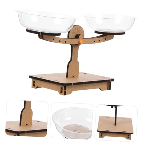 Veemoon 2pcs Wooden Balance Scales for Activities DIY Preschool Science Experiment Balance Board for Creative Measurement Physics Exploration