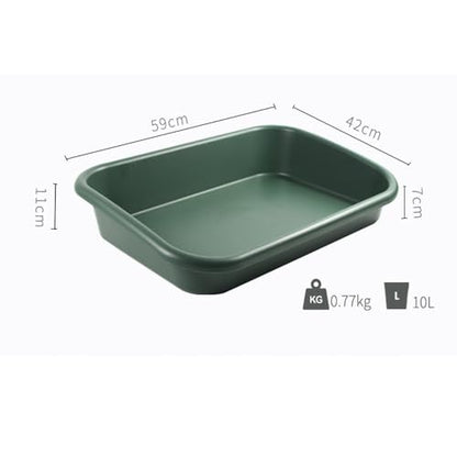 Garden Tidy Tray, Multifunctional One Piece Potting Tray for Seeding, Mixing, Growing and Pot Storage, Succulent and Cactus Soil Potting Mix Tray 23"x16.4"x4.3",Green - color: Green