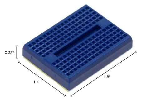 Colorful 6-Pack Mini Breadboard Set - Ideal for Quick Prototyping and Neat Circuit Project - Self-Adhesive with 170 Holes