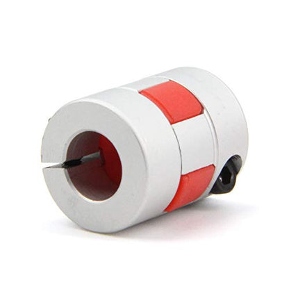 2PCS 8mm to 10mm Aluminium Plum Flexible Shaft Coupling Diameter20mm Length25mm 8x10mm Motor Connector Flexible Coupler for 3D Printer CNC Machine and Servo Stepped Motor（8x10mm） (Pack of 2) - size: D20 L25 (Pack of 2), style: 8x10mm
