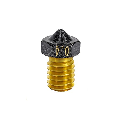 4-Pack Non Stick PTFE Coated m6 Nozzle 0.4mm Compatible with Anycubic Kobra Mega S X Chiron, Prusa i3 MK3S Prusa Mini Mini+ Extruder V6 Hotend 3D Printer (4x0.4mm Nozzles) - style: 4x0.4mm Nozzles
