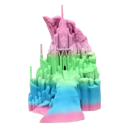 RepRapper Rainbow PLA Filament, Multicolor PLA 1.75 mm Filament, (+-0.03 mm), Fast Change 1 kg PLA Filament 1.75 mm, Multi-Color 3D Printing Materials for 3D Printer, Matte Rainbow - color: 8 Matte Rainbow-1kg