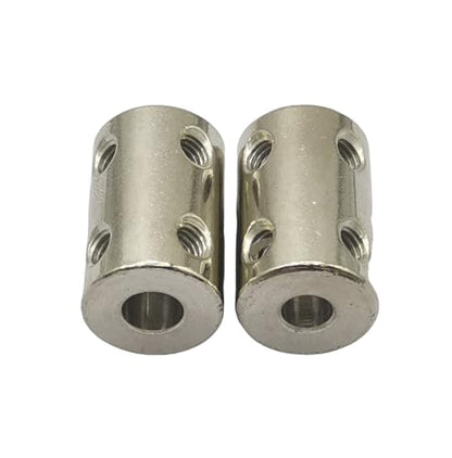 5Pcs 5mm to 6mm Bore Rigid Coupling Set,Steel Rigid Motor Shaft Coupler Adapter with Screws for CNC Machine 3D Printer RC Motor Accessories and DIY - size: 5mm to 6mm