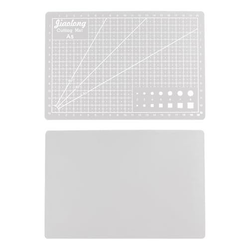 HARFINGTON A5 Self-Healing Cutting Mat 9"x6" Craft Cutting Board for DIY Art Work Sewing Cutting, Grey - color: Gray, size: 9"L x 6"W