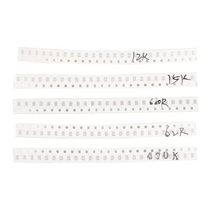 4500pcs 0603 0805 1206 SMD Resistor Kit 1% 0 ohm-10M ohm Chip Fixed Resistor Assortment Kit - style: 4500pcs Kits