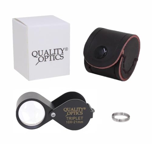 Hastings 10X Loupe Highest Optical Grade Glass Element Lens - color: Black