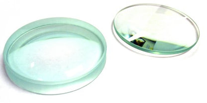 EISCO 6pc Optical Lens Set, 3" - 200mm, 300mm, 500mm Focal Lengths - 3 Double Convex & 3 Double Concave, 3" (75mm) Diameter Lenses - Optically True Glass - Ground, Beveled Edges