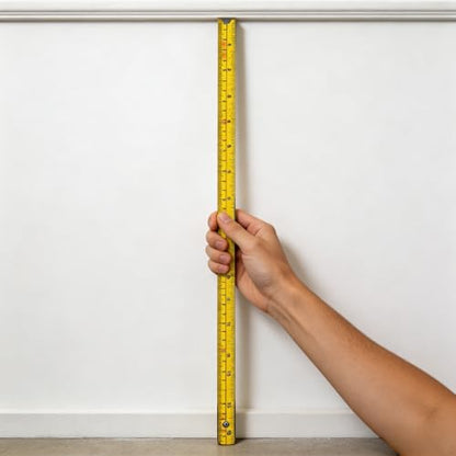 Folding Wooden Ruler 2 Pack, 6.6 FT, Foldable Yard Stick with US and Metric - color: Natural Wood+Yellow
