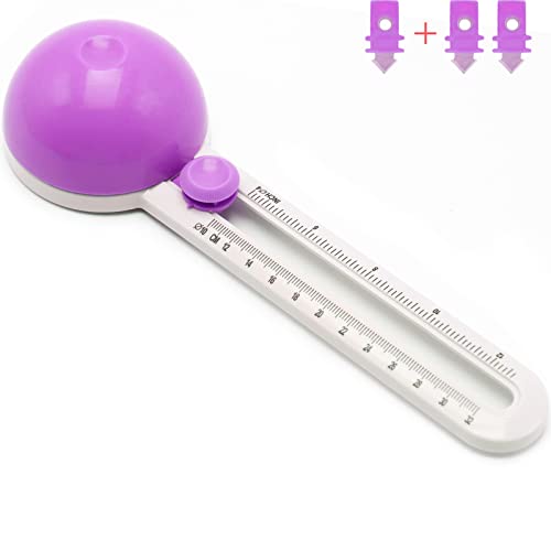Circle Cutter, Circle Cutters for Paper Crafts, Cut Circle 4'' to 12.5'' - color: Purple