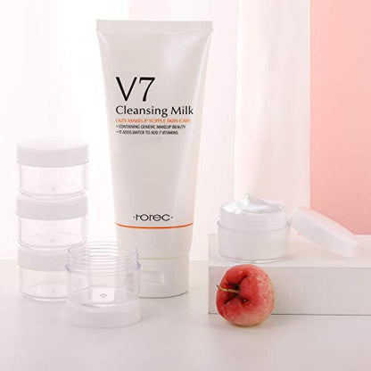 100 Count Empty Makeup Jars 15g Cosmetic Containers with Lids Leak Proof Sample Containers Refillable Plastic Containers - White - color: White, size: 15g (100 Count)
