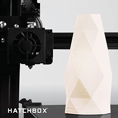 HATCHBOX 1.75mm Natural PLA 3D Printer Filament, 1 KG Spool, Dimensional Accuracy +/- 0.03 mm, 3D Printing Filament - color: Natural