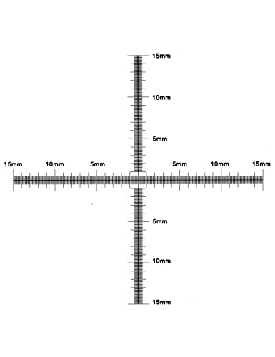0.1mm Calibration Slide for Microscope,Cross Micrometer for Microscope,Micrometer Ruler,Calibration Tool,Micrometer Measuring Tool