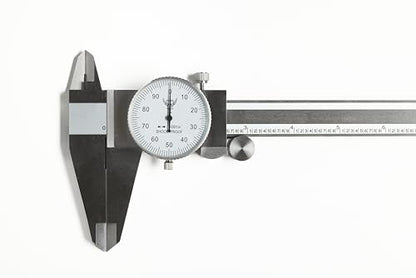 PEC Dial Caliper 0-12 Inch, Stainless Steel Precision Measuring Tool - size: 0-12“