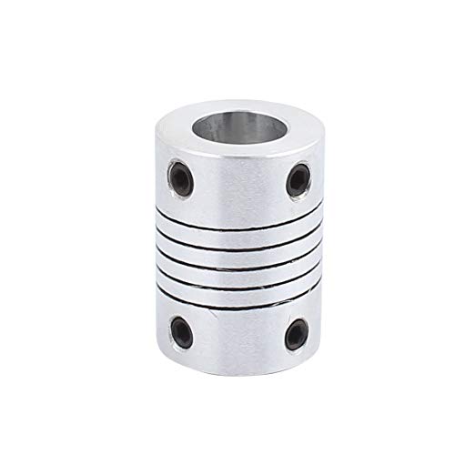 10mm to 10mm Shaft Coupling 25mm Length 19mm Diameter Stepper Motor Coupler Aluminum Alloy Joint Connector for 3D Printer CNC Machine DIY Encoder(Pack of 2）
