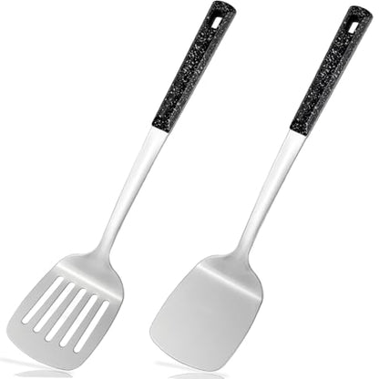 Stainless Steel Spatula with Heat Resistant Handle - color: Stainless Steel Spatula-1