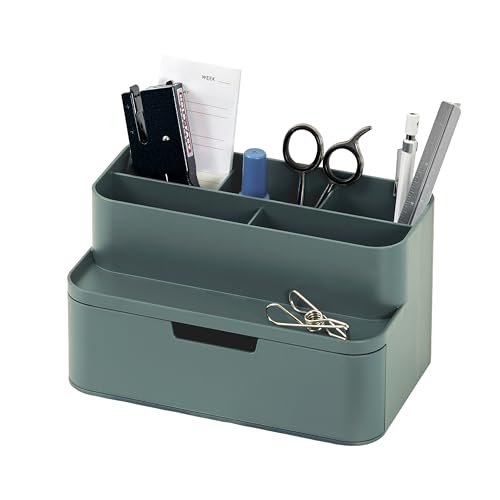 BLUE GINKGO Compact Desk Organizer, Green, Made in Korea - color: GREEN, size: Compact