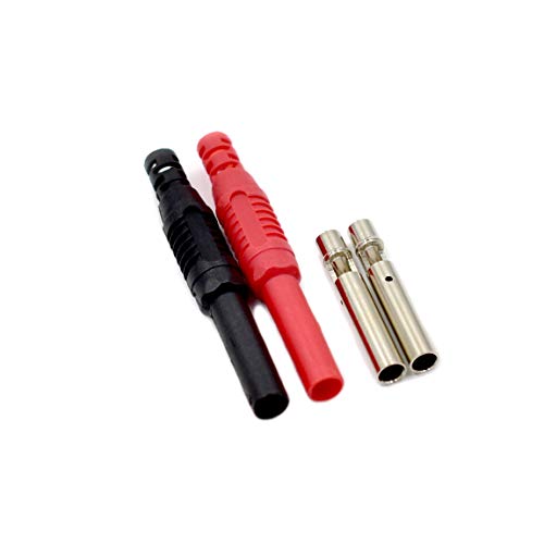 2Pcs Multimeter Test Lead Extension Male to Female Connector 4mm Banana Plug to Jack Heavy Duty 14AWG Silicone Wires Meter Leads Probes 3 Feet - size: Male to Female, style: 2Pcs-Length of 3 Feet