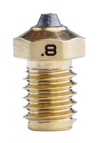 Diamondback V6 Compatible 3D Printer Nozzle, Diamond Tip, Brass, 0.8mm - size: 0.8mm