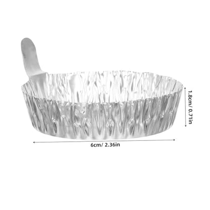 Angoily Aluminum Foil Weighing Dish, 50 Pcs Aluminum Weigh Boats