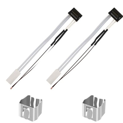 2 Pack Ceramic Heater and Thermistor for P1P, 3D Printer Accessories 24V 48W Ceramic Heater 300℃ High Temperature Thermistor and Fixing Clip for Bambu Lab P1P, P1S - style: P1P/P1S
