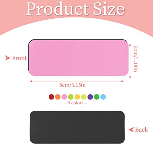 72 Pcs Dry Erase Magnetic Labels, 3.2x1.2'' Name Tags Magnets Labels - color: Multicolor, size: 3.2 × 1.2"