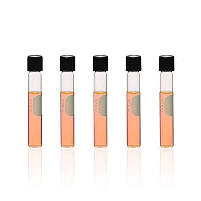 ULAB Test Tubes with Black Screw Caps, Vol.10ml, Dia.16x100mm with Marking Area, Test Tubes Shot Glasses, Borosilicate Glass Material, Pack of 20, UTT1012 - style: Vol.10ml with Bakelite Screw Caps, 20pcs
