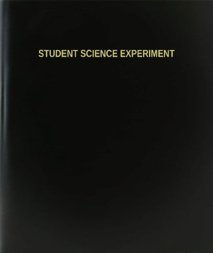 BookFactory Student Science Experiment Log Book/Journal/Logbook - 120 Page, 8.5''x11'', Black Hardbound (XLog-120-7CS-A-L-Black(Student Science Experiment Log Book))