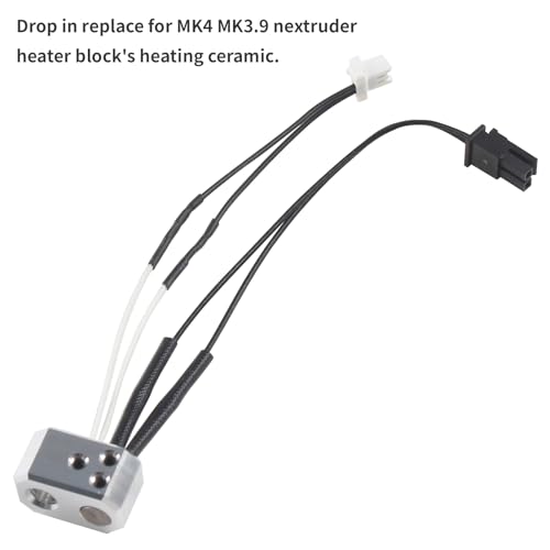 FYSETC 3D Printer Accessories - Prusa i3 MK4 XL Hot End Part Nextruder - Heater Thermistor: Heating Cartridge 24V 40W NTC Temperature Sensor Head 104NT for Printing Project Spare Replacement