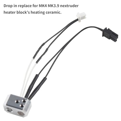 FYSETC 3D Printer Accessories - Prusa i3 MK4 XL Hot End Part Nextruder - Heater Thermistor: Heating Cartridge 24V 40W NTC Temperature Sensor Head 104NT for Printing Project Spare Replacement