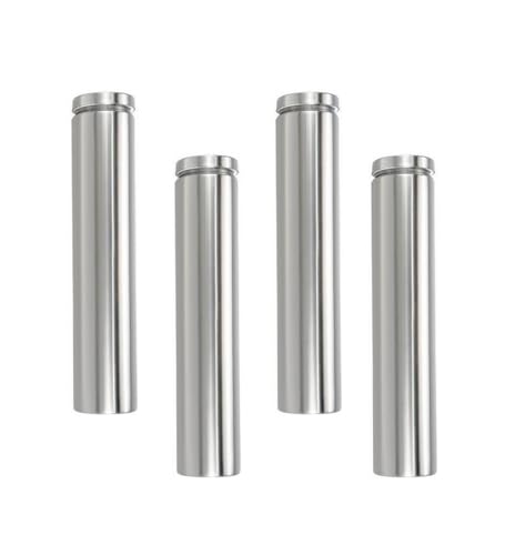 Sign Standoff Screws 1" Dia 4.8" Length Glass Standoff Bolts - 4pcs - size: 1" Dia x 4.8" Length 4pcs