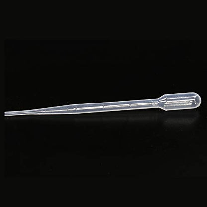 ULAB 100 Pcs Sterile Transfer Pipettes, Individual Peel-Pack, Vol. 5ml, 2ml Graduation Interval, 155mm Long, Low-Density Polyethylene Material, UTP1013 - style: Vol.5ml, 100pcs, Individual Peel-Pack