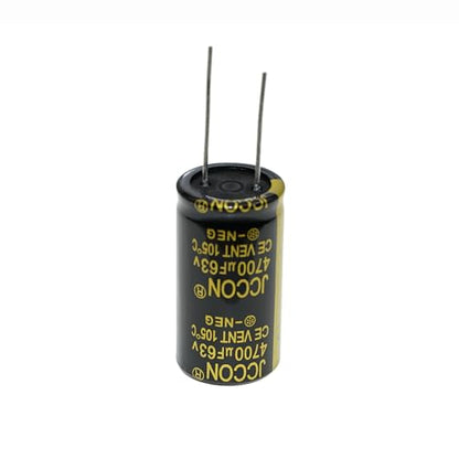 5 Pieces 63V 4700UF 22x40mm Lead Wire Aluminum Electrolytic Capacitor High Frequency Low Equivalent Series Resistance 63 Volt 4700 UF - size: 63V4700UF