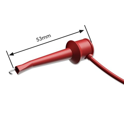 Goupchn 10PCS Test Hook Clips to Breadboard Female Jumper Wires - size: Breadboard Female to Test Hook